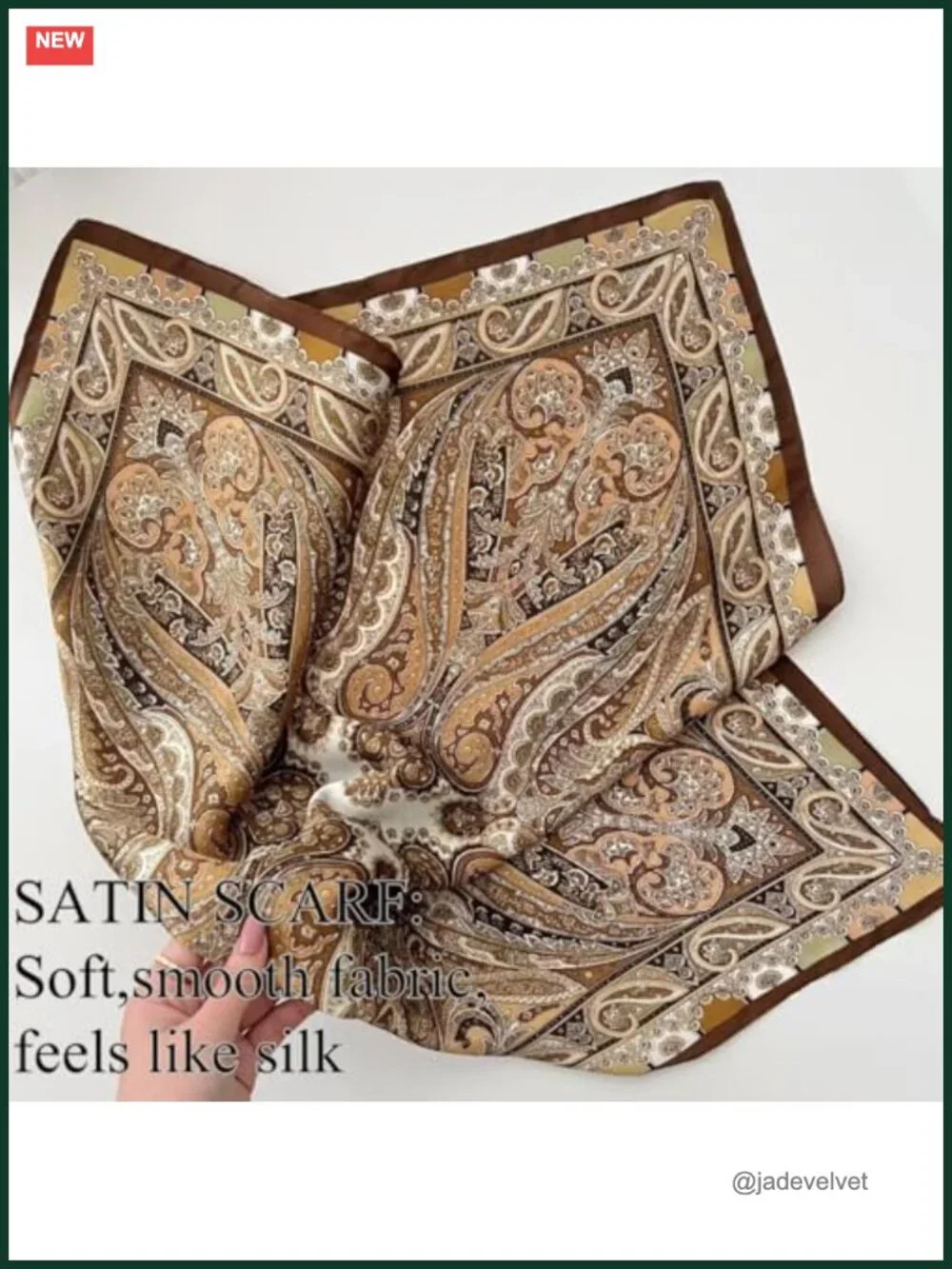 Satin Silk Like Scarf for Women Head Hair Scarf Multi-purpose
